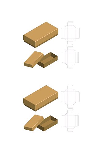 创意图纸设计食物包装矢量图纸