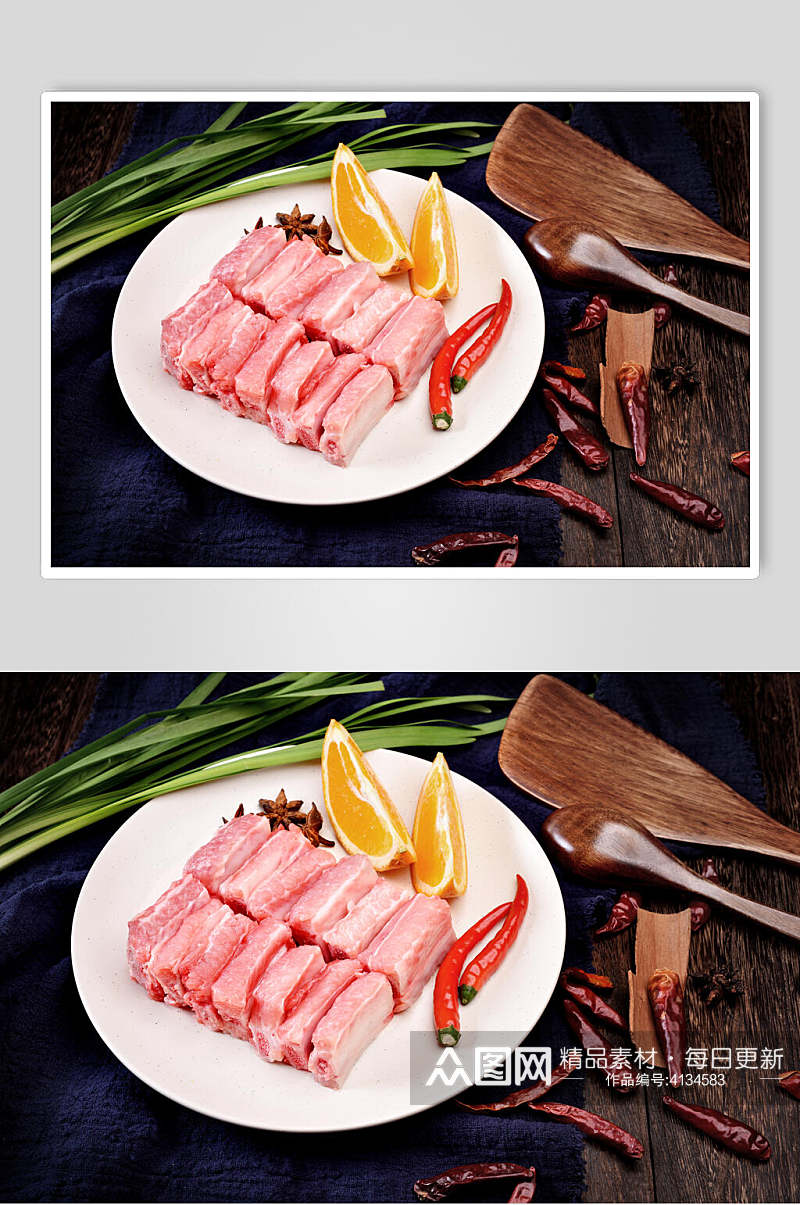 香辣猪肉横图餐饮图片素材