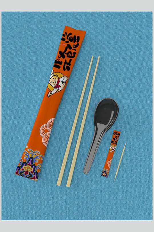 筷子勺子牙签一次性餐具筷子样机