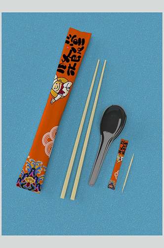 筷子勺子牙签一次性餐具筷子样机