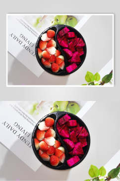水果捞草莓红心火龙果图片