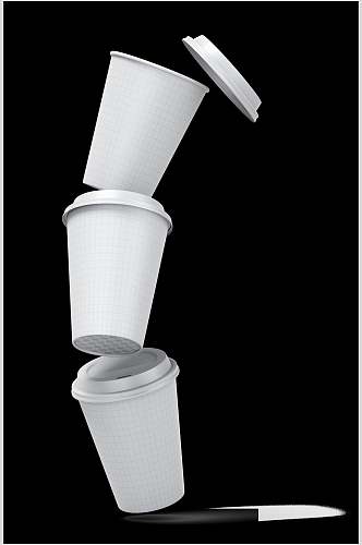 奶茶咖啡杯包装样机设计