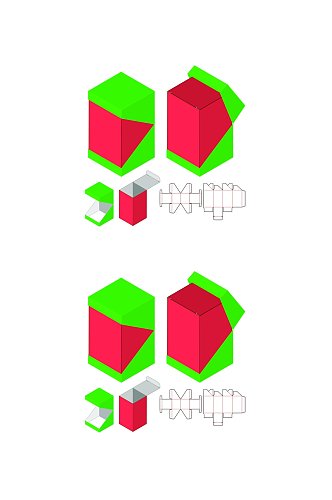 个性图纸设计产品包装矢量量图纸