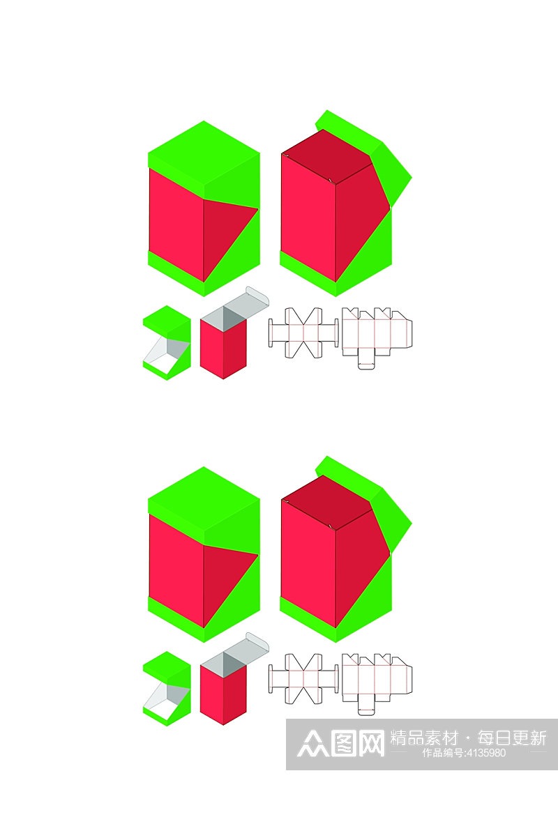 个性图纸设计产品包装矢量量图纸素材