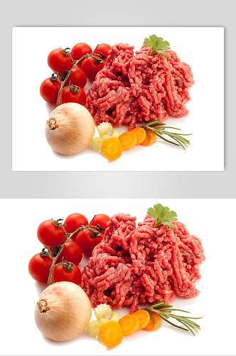 西红柿牛肉食品摄影图片