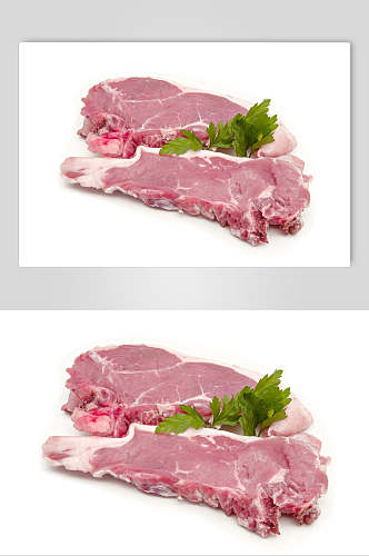 清新白底猪肉餐饮图片图片