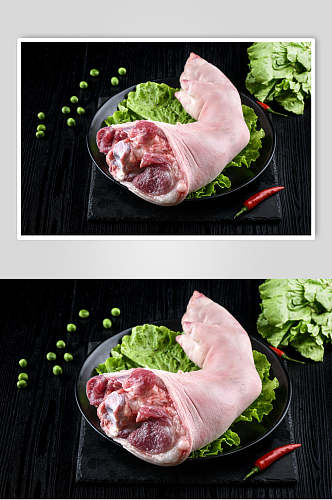 猪蹄猪肉横图高清图片
