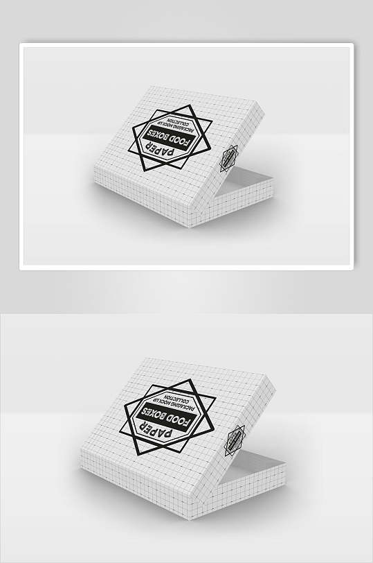 简约盒子纸制食品包装样机