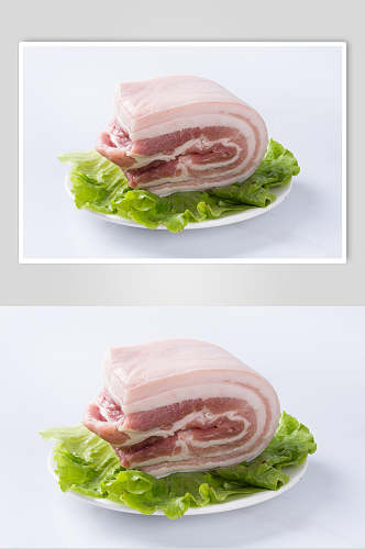清新猪肉横图餐饮图片
