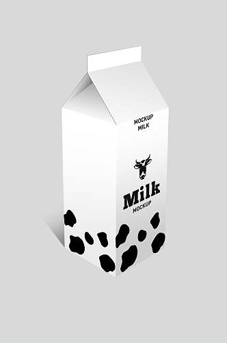 经典牛奶包装展示样机