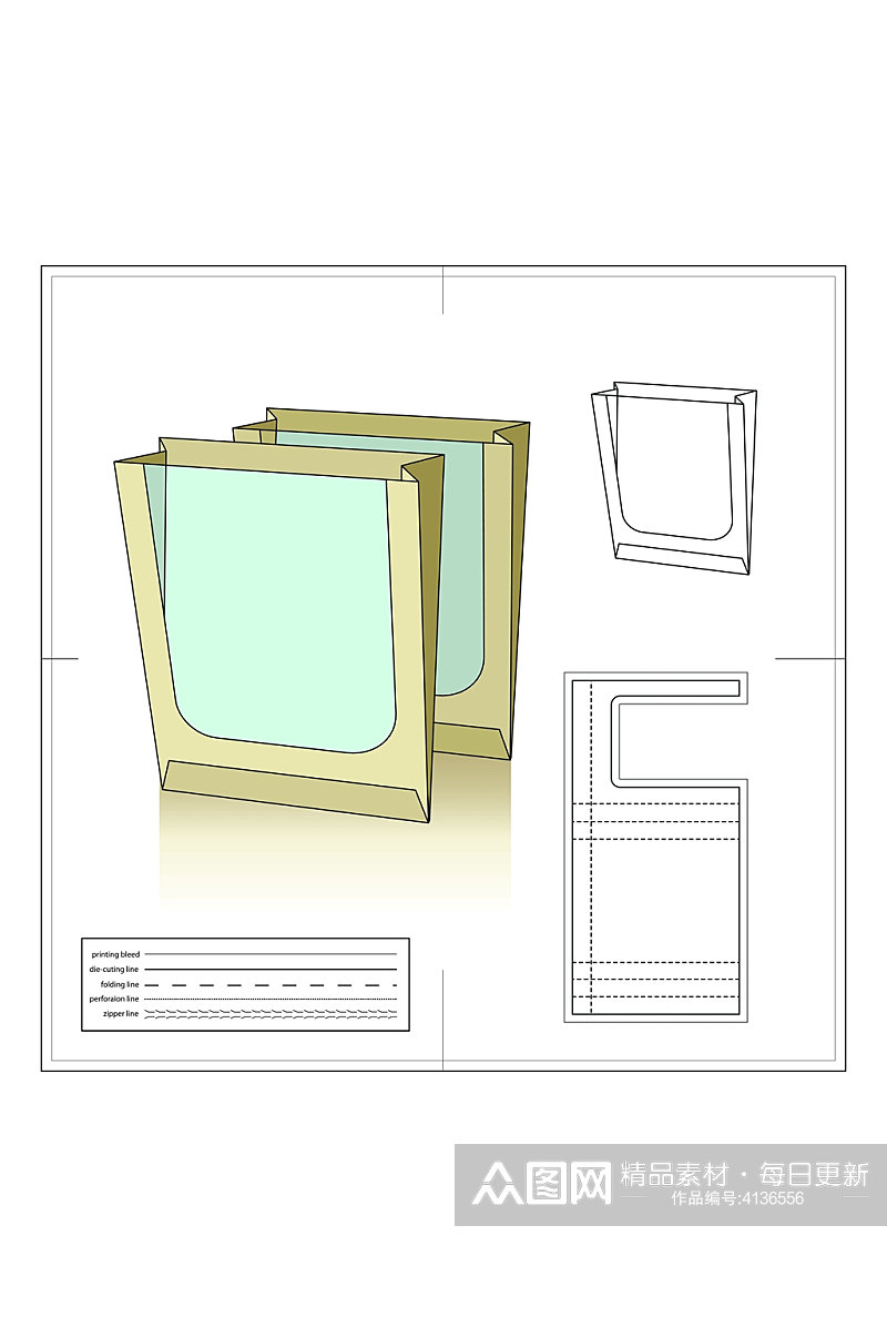 个性创意纸盒包装设计图纸素材