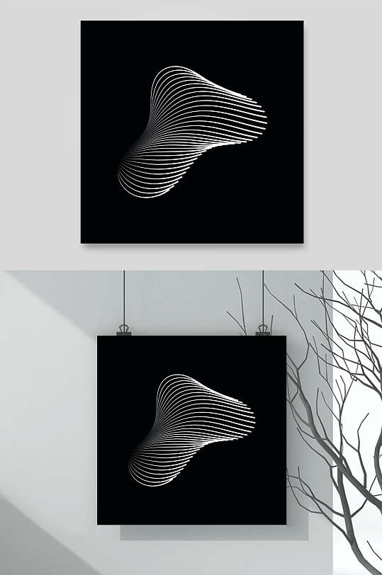 抽象几何图形图案矢量素材