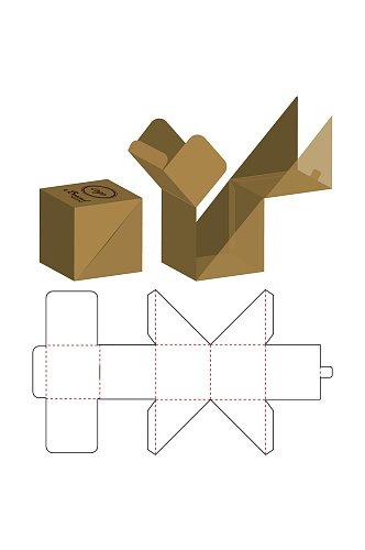 几何图形各式包装设计矢量图纸