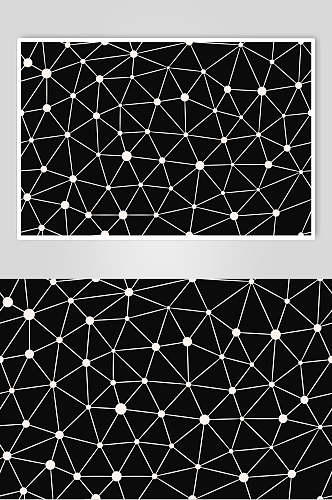 立体几何黑白抽象涂鸦印花图片