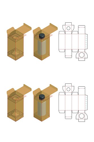 创意图纸设计食物包装矢量图纸