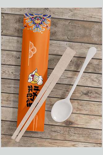 创意一次性餐具筷子样机