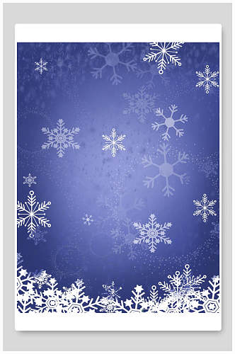 高端时尚雪花飘落光点蓝圣诞节背景