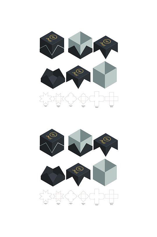 创意设计各式包装设计矢量图纸