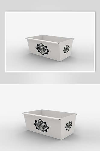 简约菱形包装盒纸制食品包装样机