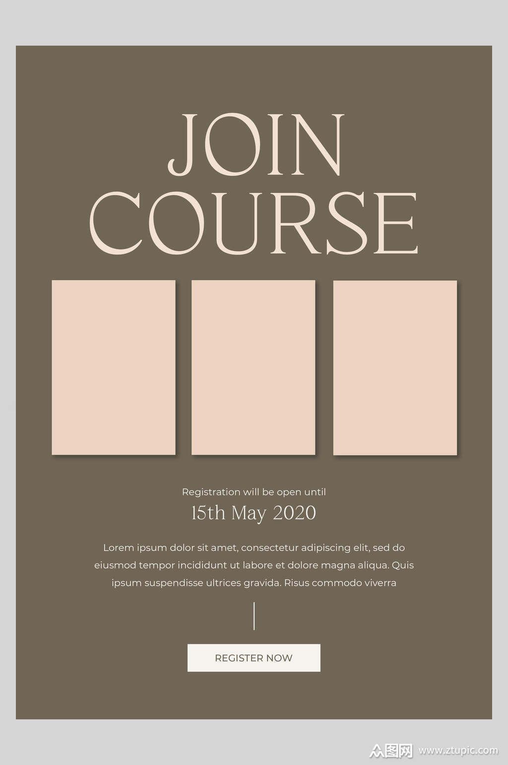 字母简约画册排版海报模板素材