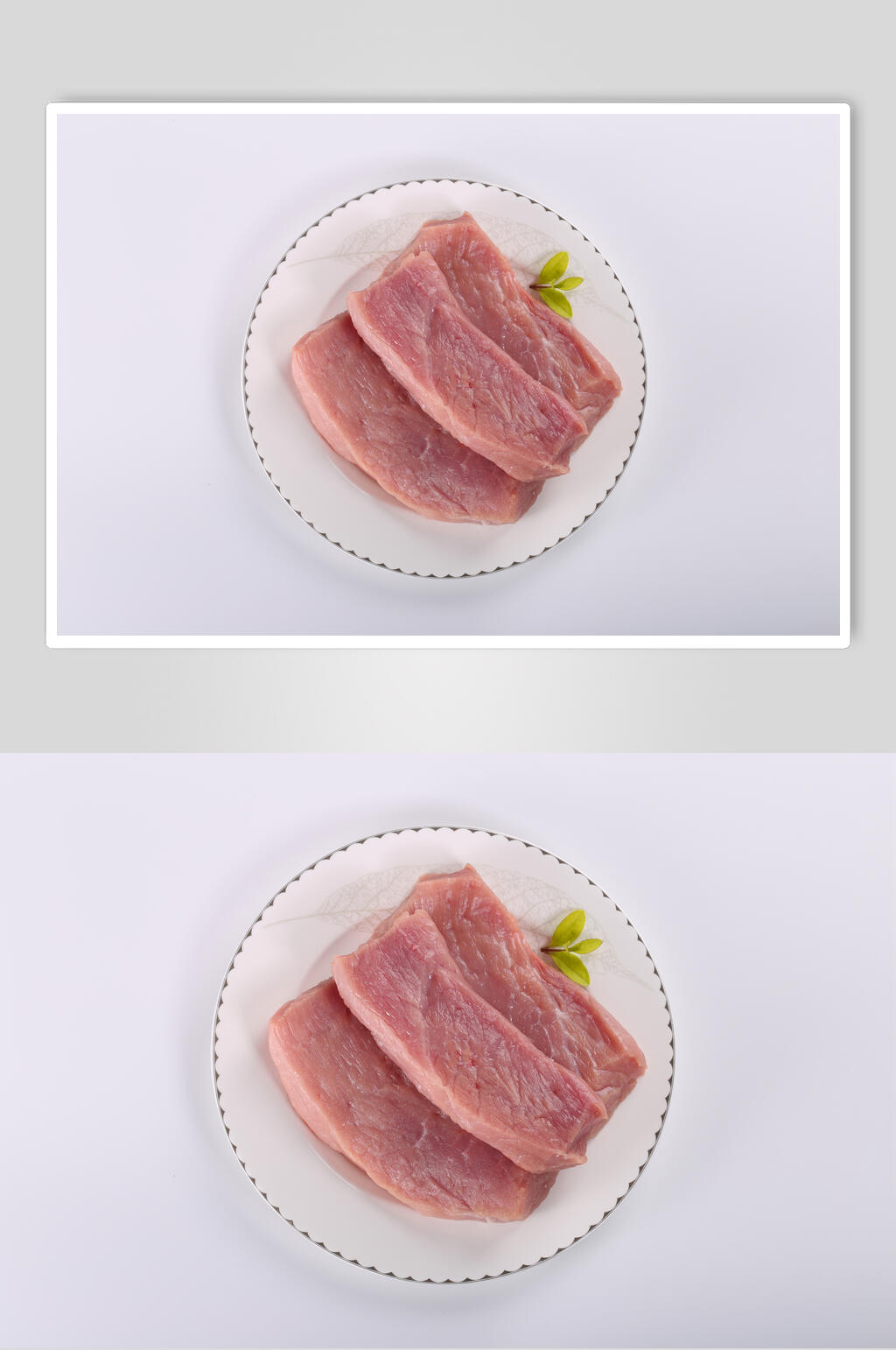 精选瘦肉猪肉横图素材