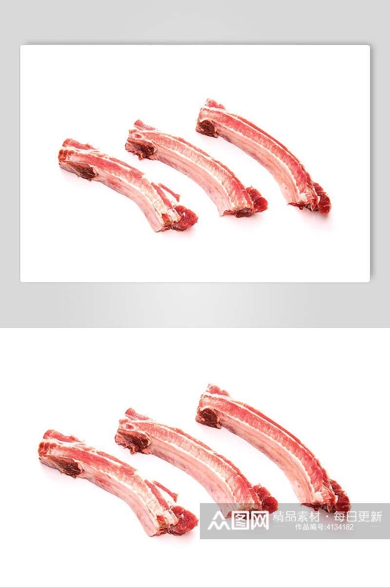 排骨子排猪肉餐饮高清图片素材
