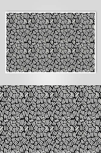简洁黑白抽象涂鸦印花图片