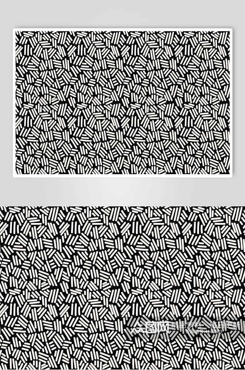 简洁黑白抽象涂鸦印花图片素材