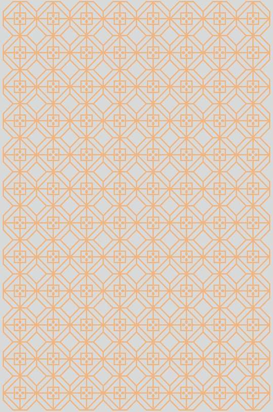 方形黄传统风底纹图案矢量素材