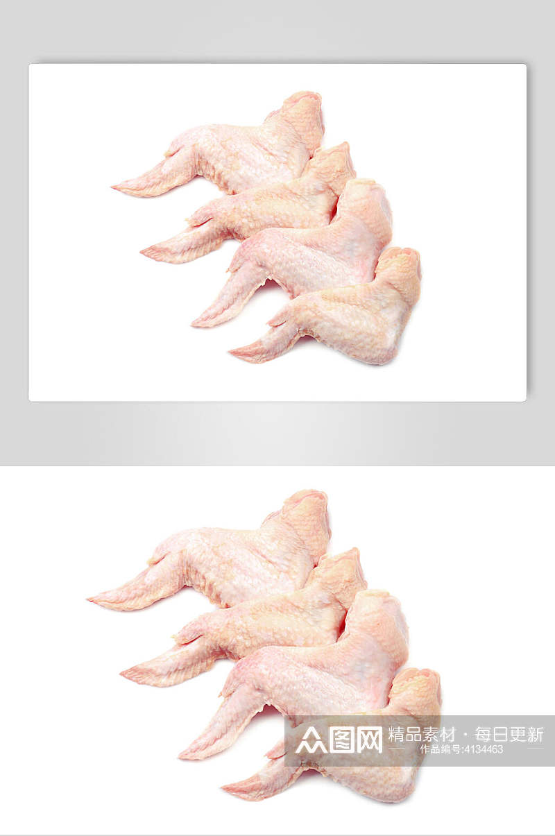 鸡全翅鸡肉食品摄影图片素材