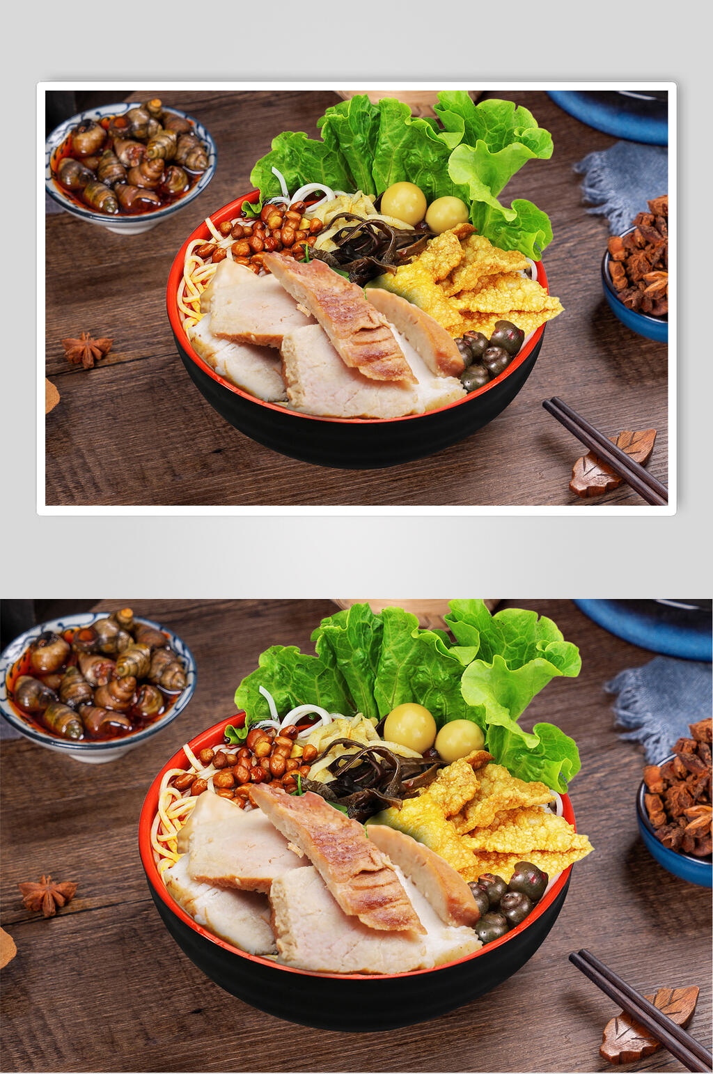 特色鲜肉螺蛳粉图片素材