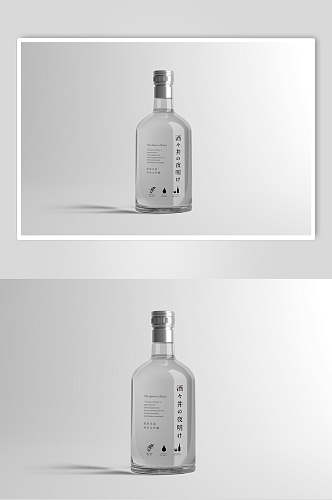 简约设计瓶子企业包装VI样机