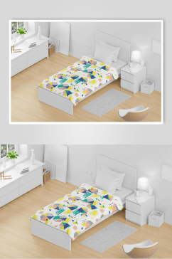 床单盆栽床上用品布艺展示样机