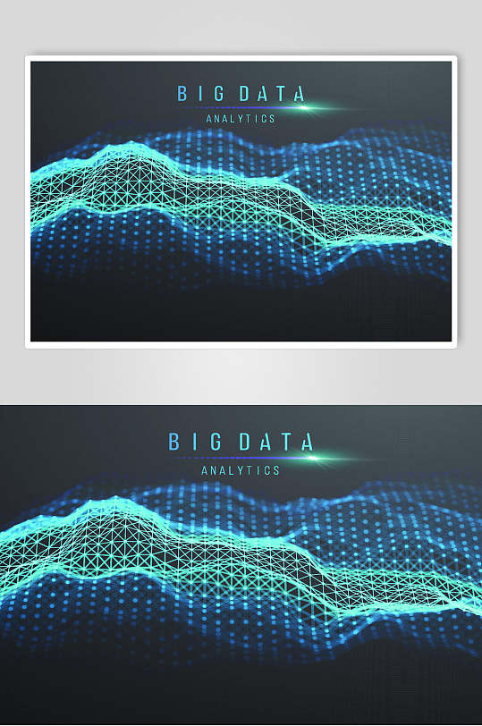 大数据智能科技数据矢量素材-众图网