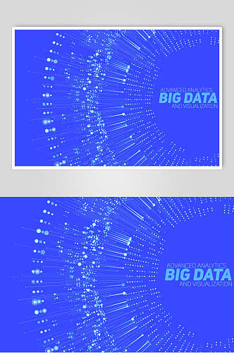 线条蓝色高端手绘科技数据矢量素材