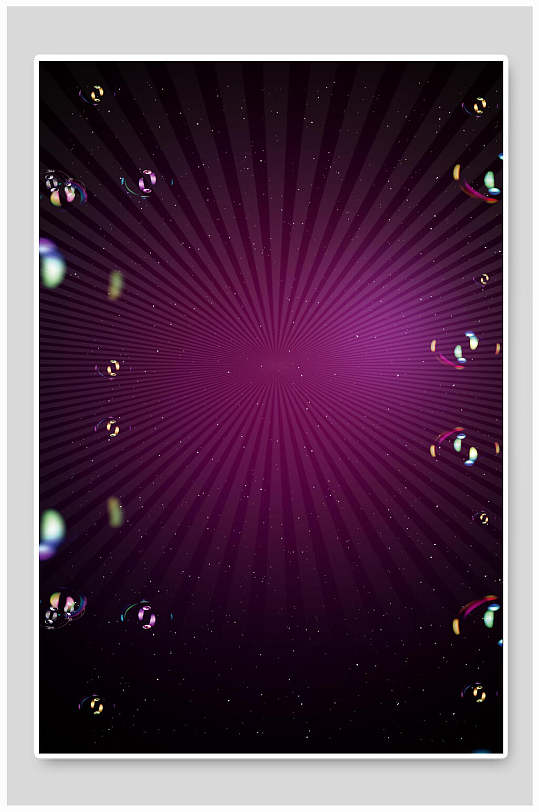 条纹气泡透明紫色极简线条背景