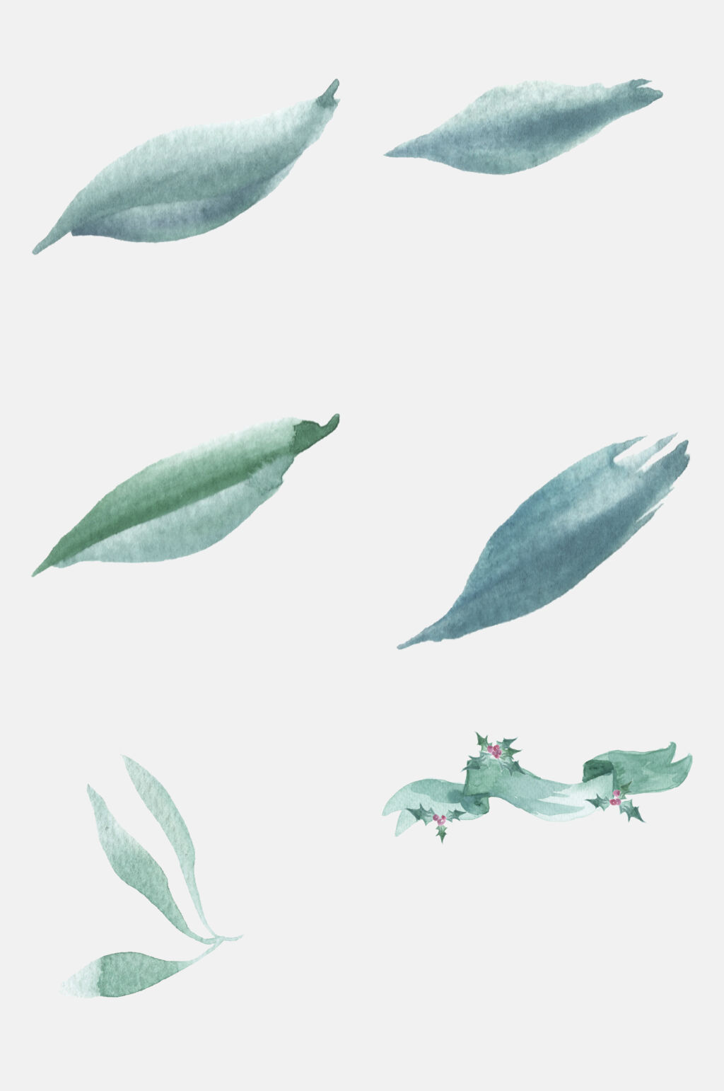 叶子清新绿色森系植物免抠素材素材