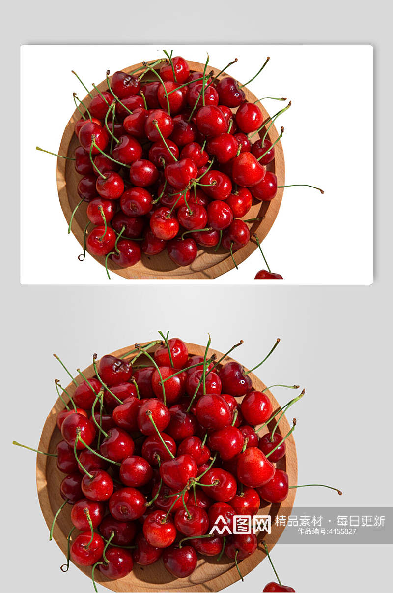 一堆红水果樱桃图片素材