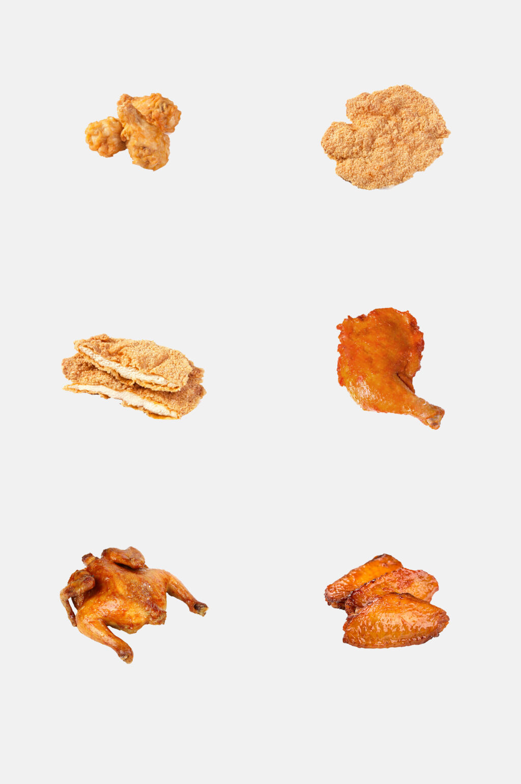 奥尔良烤翅大鸡腿炸鸡免抠素材素材