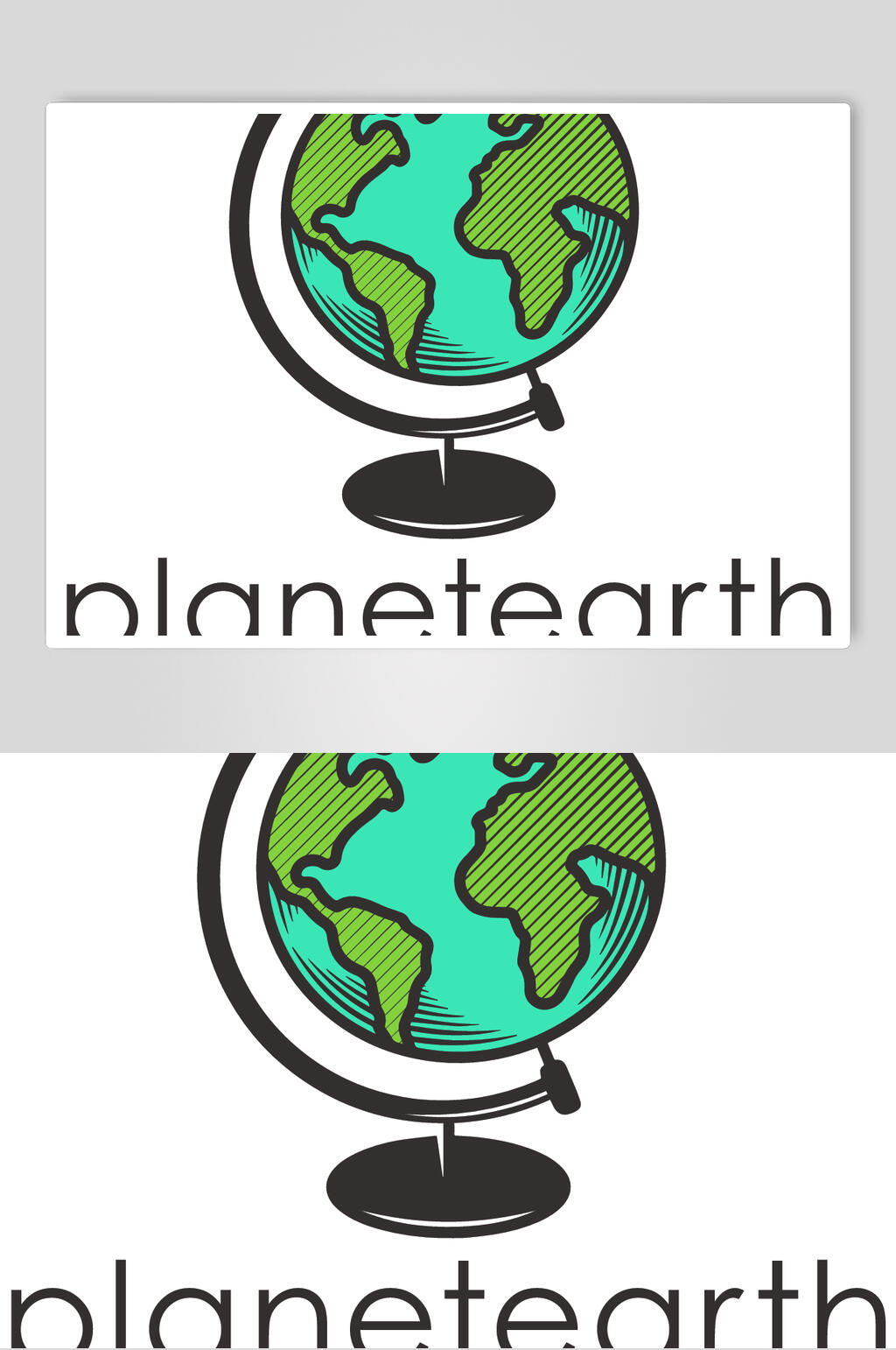 地球仪品牌LOGO标志矢量素材素材