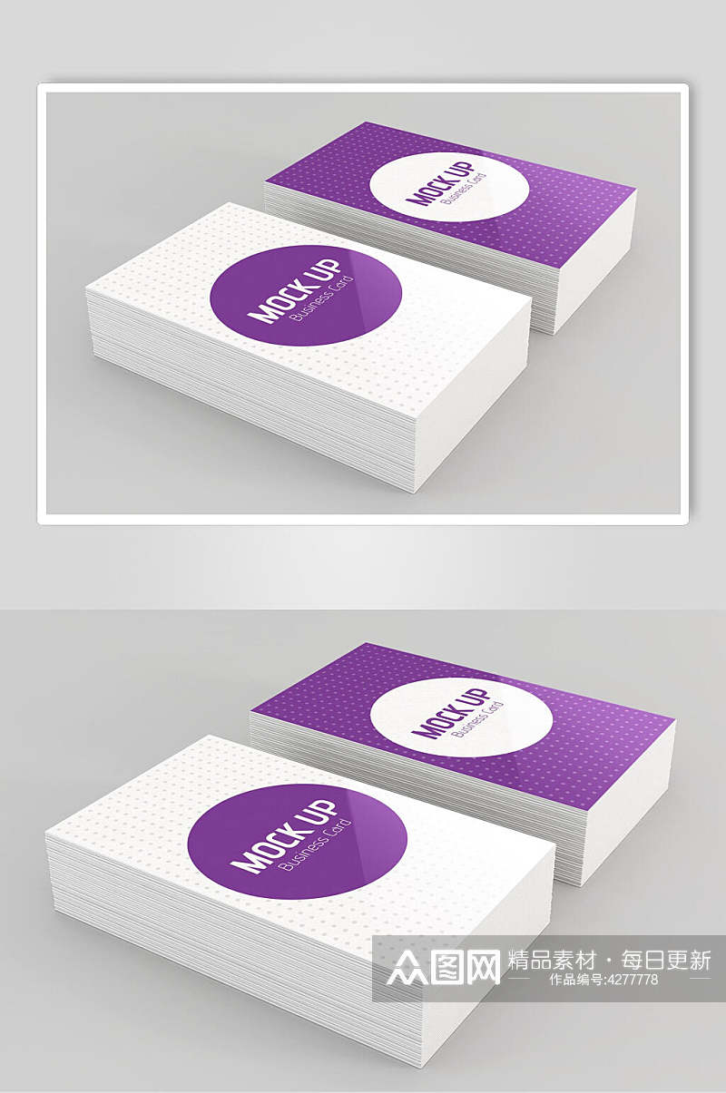 圆圈英文字母紫灰色品牌VI样机素材