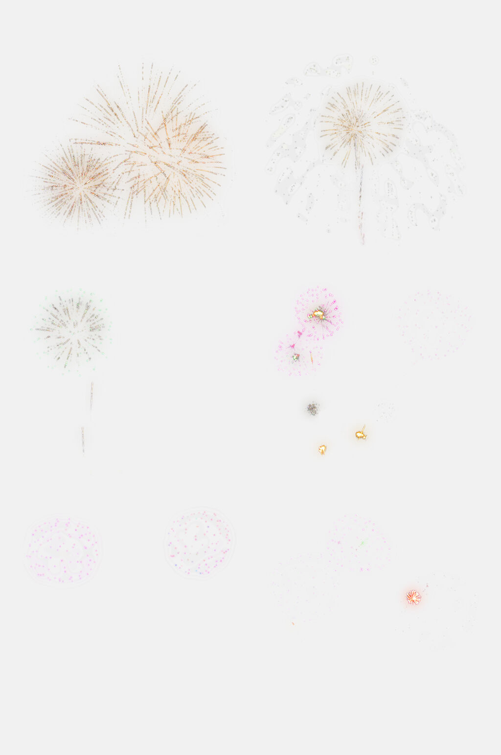 烟花爆炸粉色卡通烟花免抠素材素材