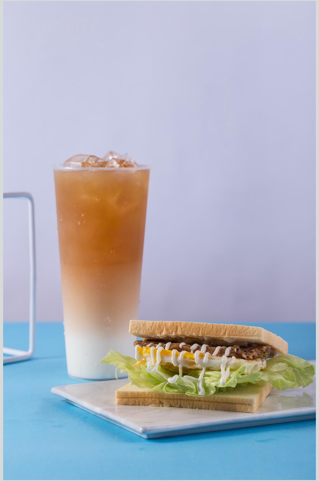三明治奶茶果汁饮品图片素材