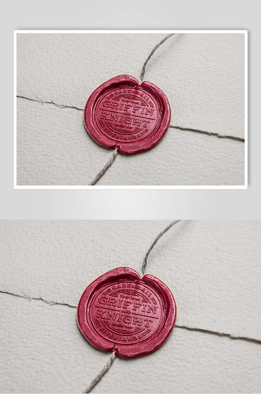 印章火漆印章信封样机