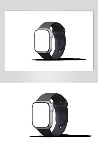 表带黑色苹果手表可视化贴图样机