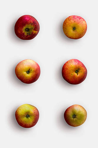 植物苹果黄水果带阴影免抠素材
