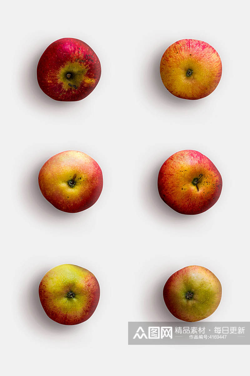 植物苹果黄水果带阴影免抠素材素材