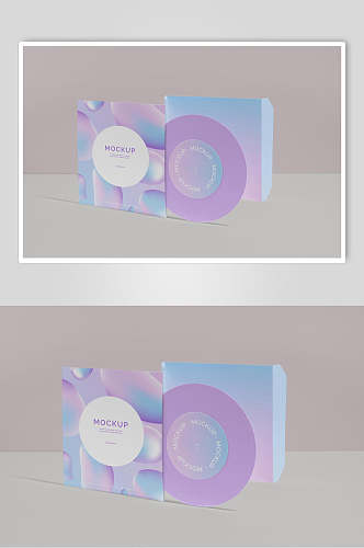 光碟英文字母紫色光盘包装样机
