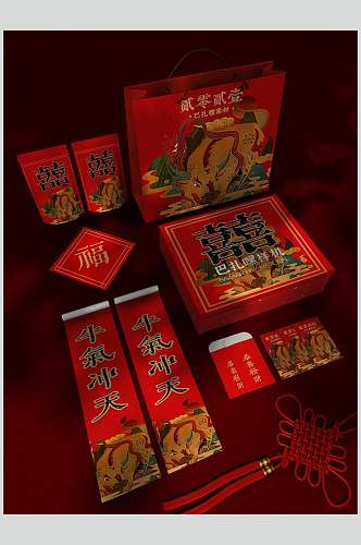 中国结中文字春节对联红包样机