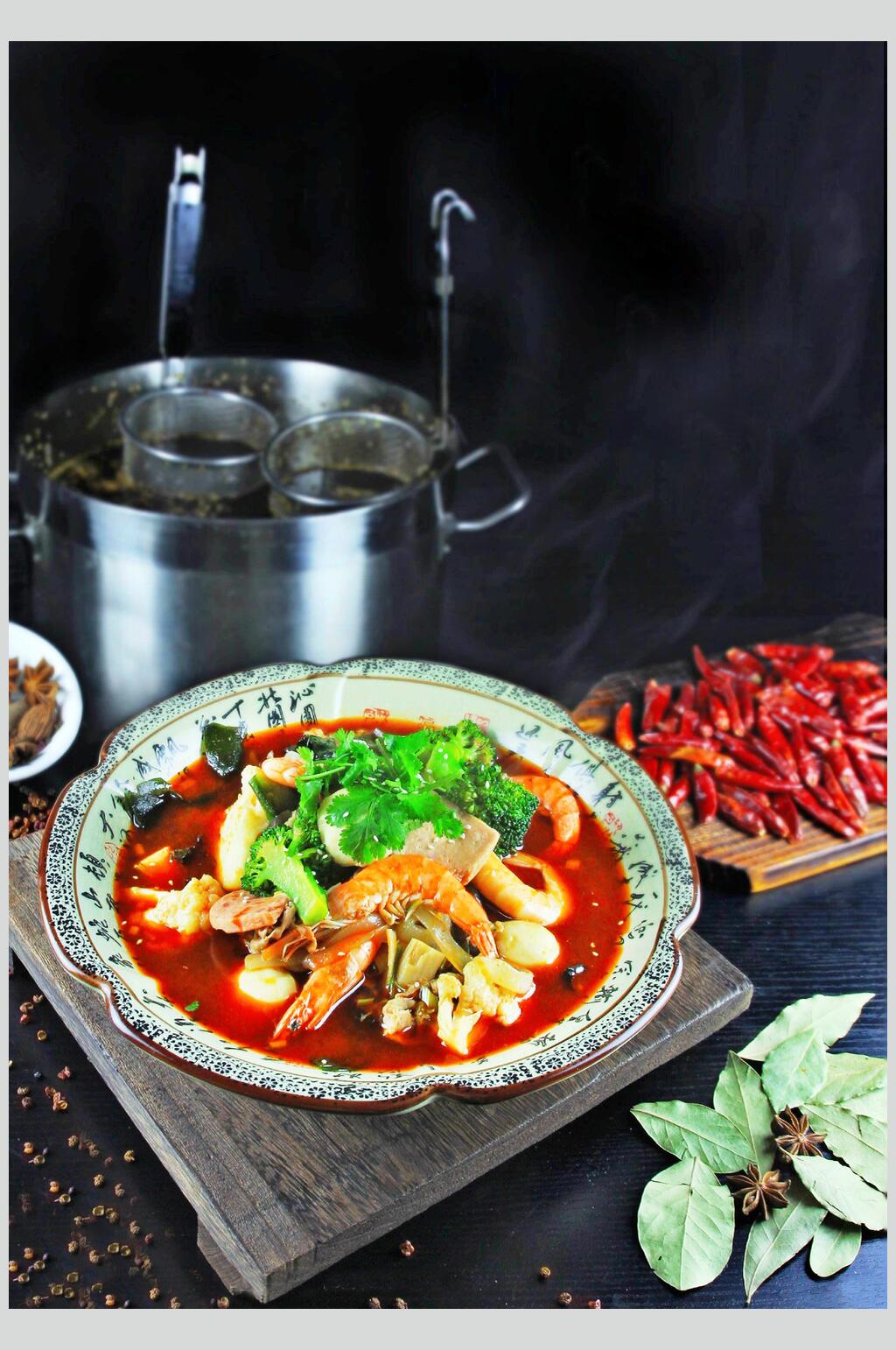 香辣食物冒菜实拍美食图片素材